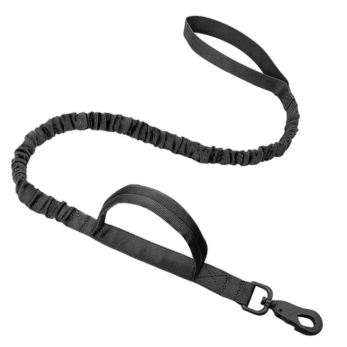 Durable Military Tactical Dog Collar Bungee Leash Set Pet Nylon