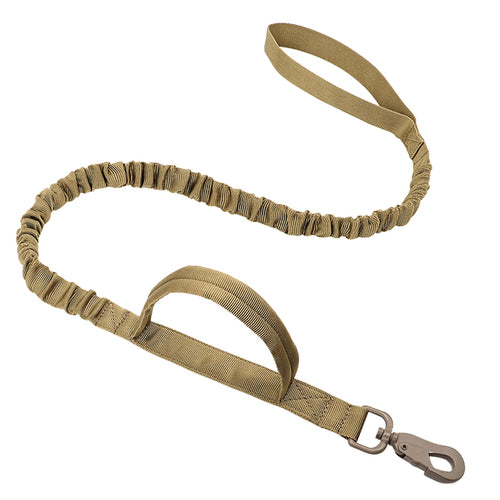 Durable Military Tactical Dog Collar Bungee Leash Set Pet Nylon