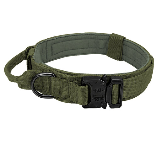 Durable Military Tactical Dog Collar Bungee Leash Set Pet Nylon