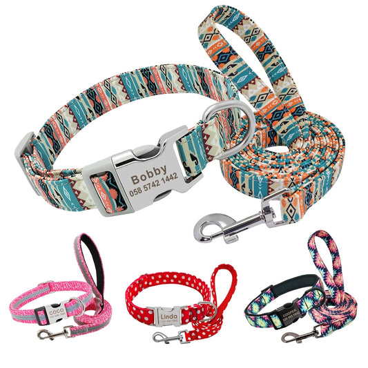 Dog Collar Personalized Small Dogs | Small Dog Collars Leash Small
