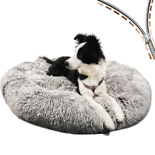 Removable Dog Bed Long Plush Cat Dog Beds For Small Large Dogs Cushion