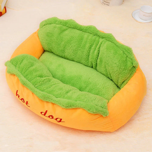 Pet Bed Hot Dog House Lounger Bed Kennel Mat Soft Fiber Pet Dog Puppy