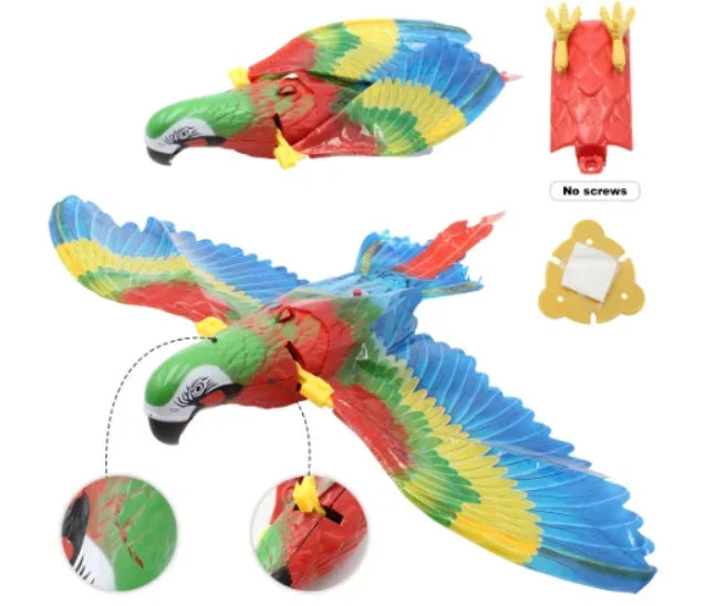 Simulation Bird Interactive Cat Toys Electric Hanging Eagle Flying