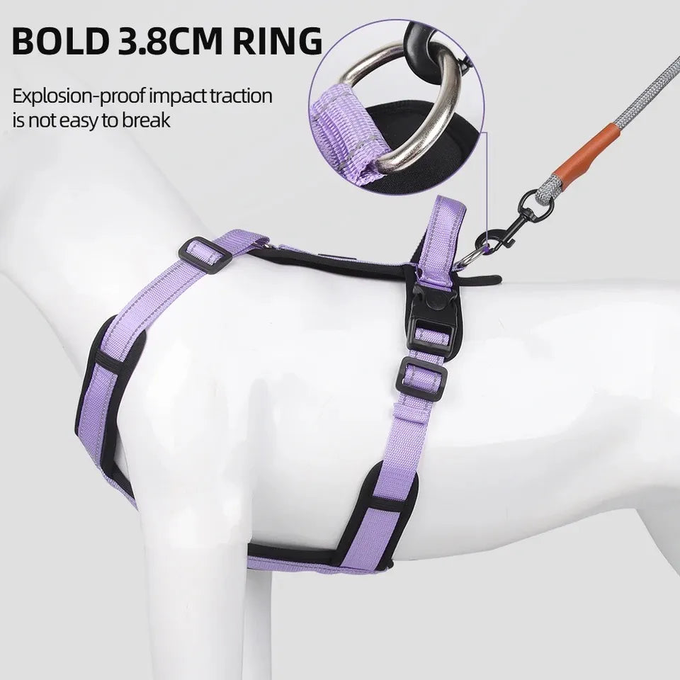 New Pet Dog Harness No-pull Dog Padded Vest Adjustable Reflective
