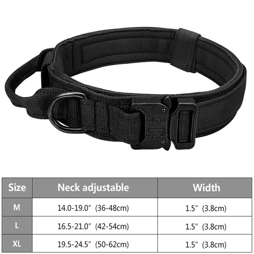 Tactical Police Dog Collar Military Adjustable Duarable Nylon German