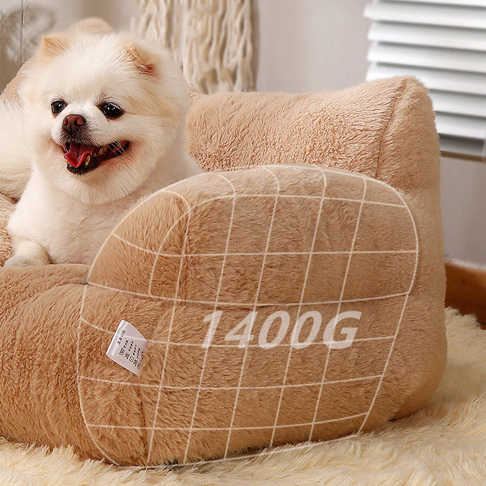 Cat Bed Sofa Winter Warm Cat Nest Sofa Beds Pet Deep Sleeping Bed For