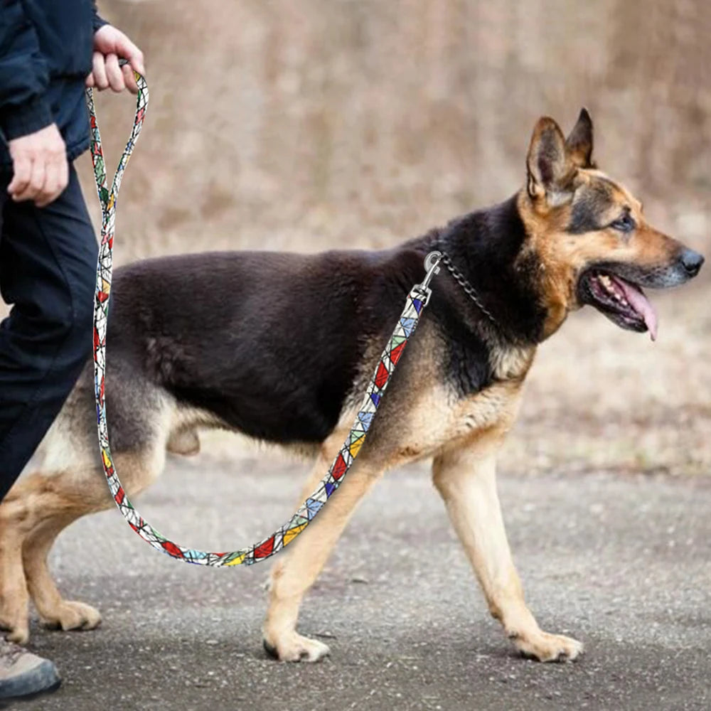 Fashion Nylon Dog Leash Printed Dogs Leashes For Small Medium Large