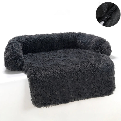 Plush Removable Dog Bed Winter Warm Cat Dog Sofa Beds For Large Dogs