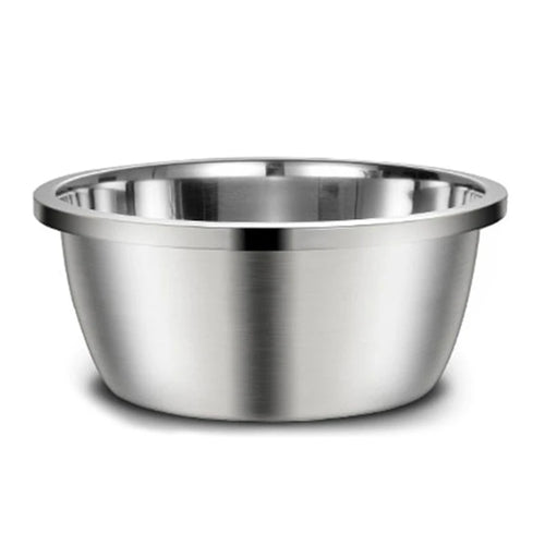 Large Stainless Steel Dog Bowls Thick Smooth Metal Food and Water