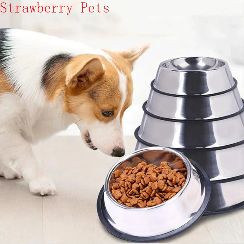 Stainless Steel Pet Dog Bowl Food Storage Container Dog Food Bowl