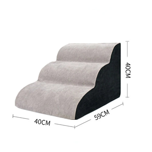 CAWAYI KENNEL Memory Foam Dog Sofa Stairs Pet 2/3/4 Steps Stairs for