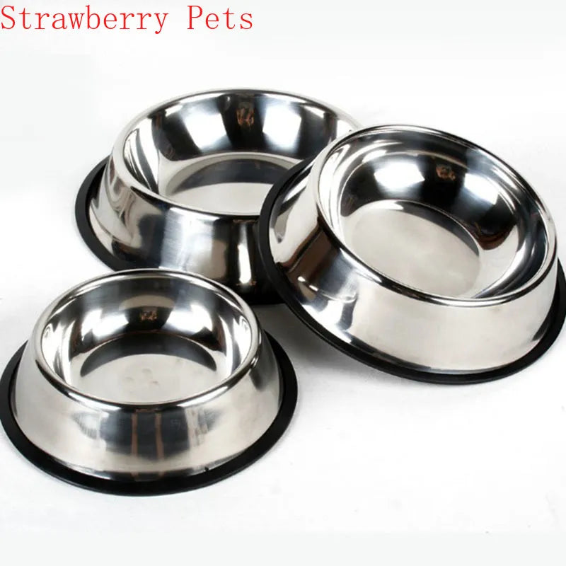 Stainless Steel Pet Dog Bowl Food Storage Container Dog Food Bowl