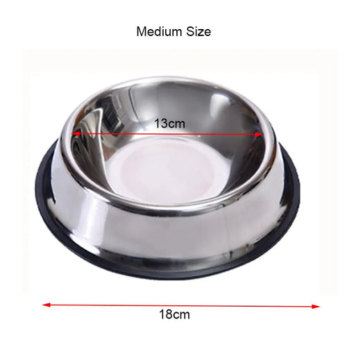 Stainless Steel Pet Dog Bowl Food Storage Container Dog Food Bowl