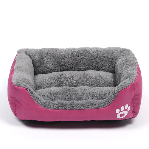 Large Pet Cat Dog Bed Square Plush Kennel Summer Washable Cat Mat