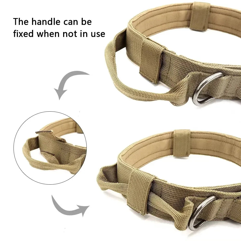 Tactical Police Dog Collar Military Adjustable Duarable Nylon German