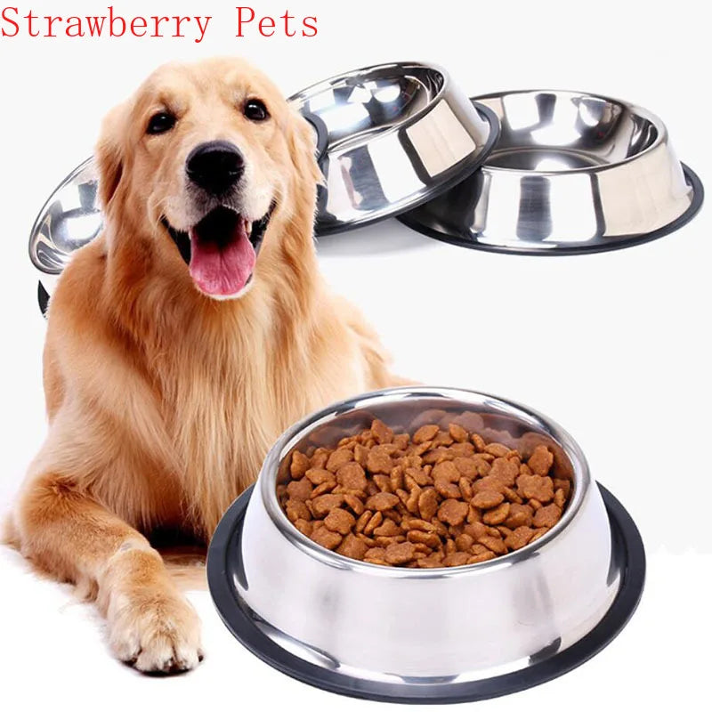 Stainless Steel Pet Dog Bowl Food Storage Container Dog Food Bowl