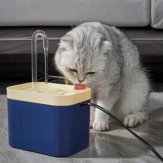 Cat Water Fountain Auto Filter USB Electric Mute Cat Drinker Bowl 1.5L