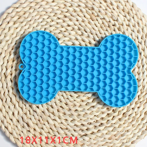 Silicone Licking Pad Pet Dog Lick Pad Bath Peanut Butter Slow Eating