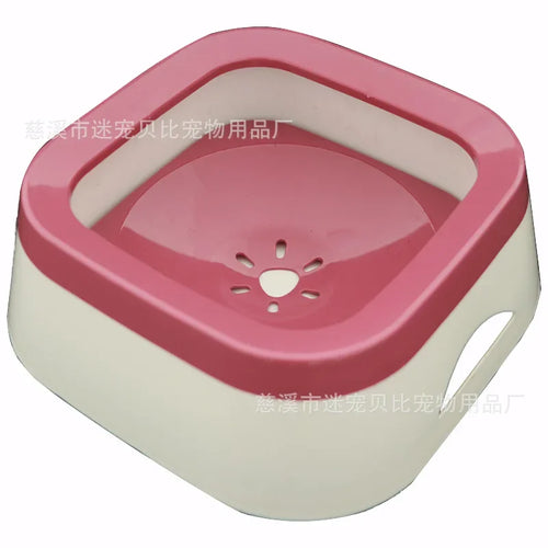 1L Dog pet Floating ABS Plastic Drinking Water Bowl Non-Wetting Mouth