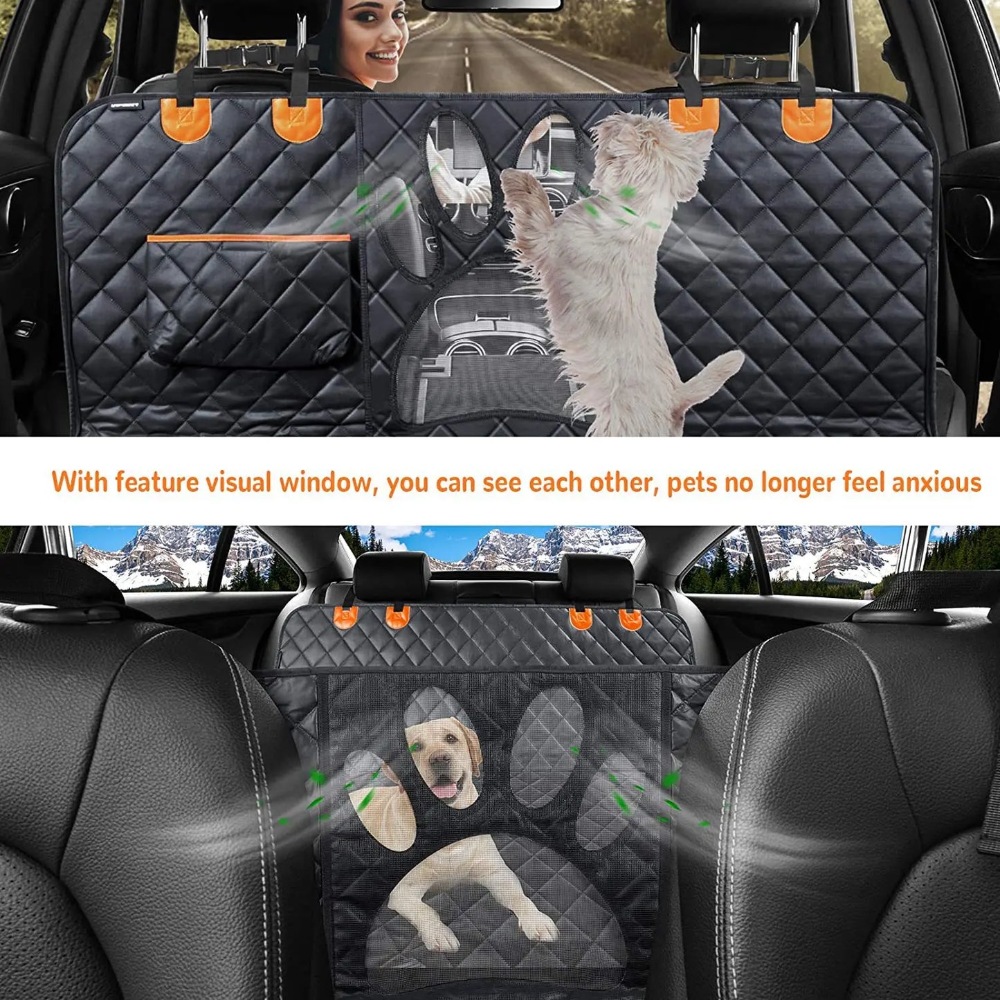 Thickened Dog Car Rear Seat Cover for Scratches Prevention Waterproof
