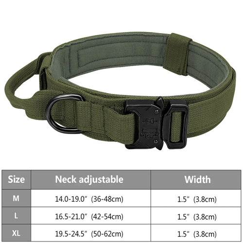 Tactical Police Dog Collar Military Adjustable Duarable Nylon German