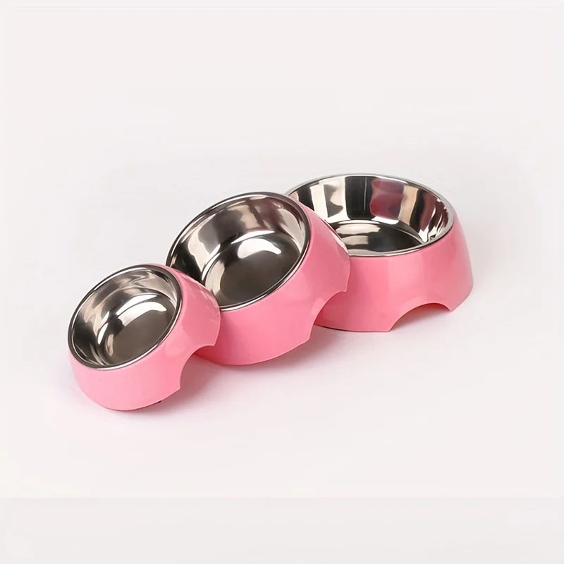 Double Layer Dog Bowl Stainless Steel Pet removable