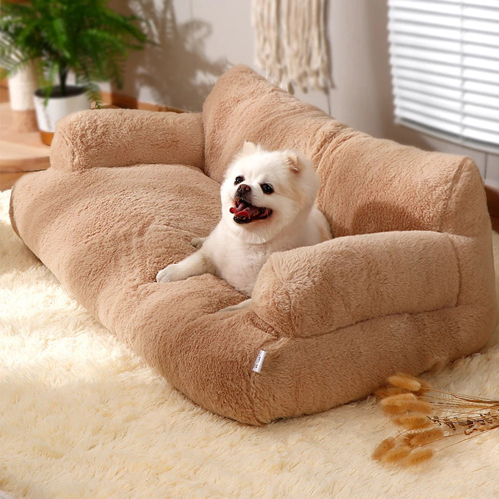 Cat Bed Sofa Winter Warm Cat Nest Sofa Beds Pet Deep Sleeping Bed For