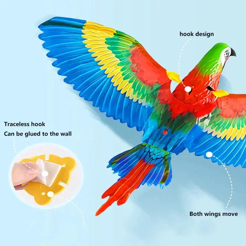 Simulation Bird Interactive Cat Toys Electric Hanging Eagle Flying