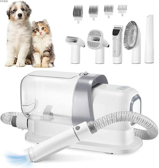 Pet Grooming Kit Vacuum Dog Grooming Clippers Pet Hair Remover with
