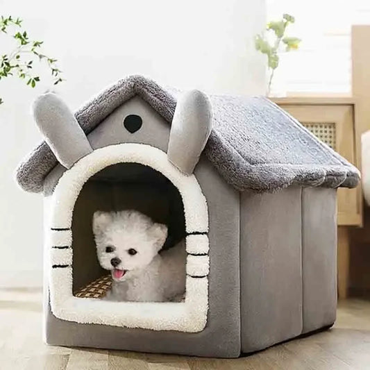 Indoor Warm Dog House Soft Pet Bed Tent House Dog Kennel Cat Bed with