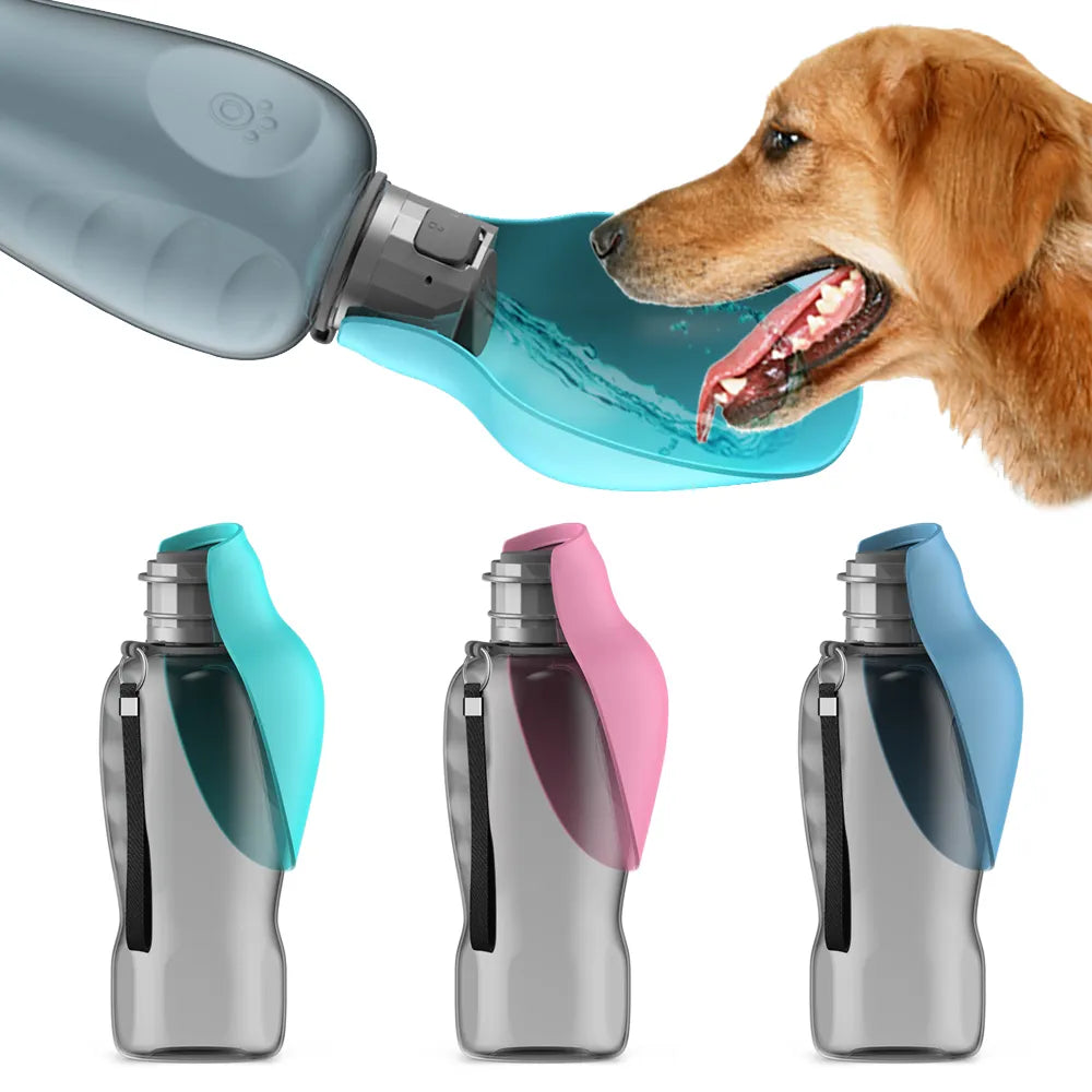 800ml Portable Dog Water Bottle For Big Dogs Pet Outdoor Travel Hiking