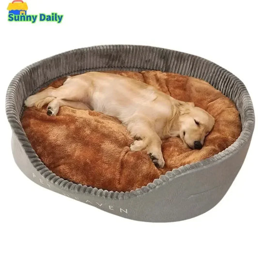 Autumn Winter Dog Bed Removable Washable Kennel Pet Large Sofa Plus